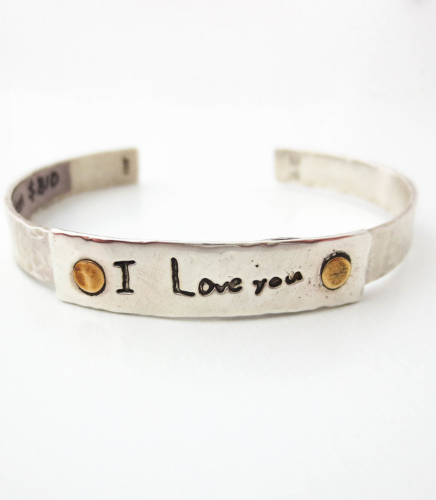 handwritten bracelet - Jewelry Gift Guide 2020